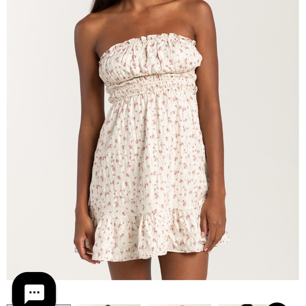 Floral Strapless Dress